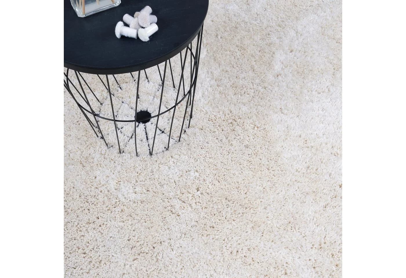 Consilio Concept Designteppich MONA Hochflor Shaggy Creme