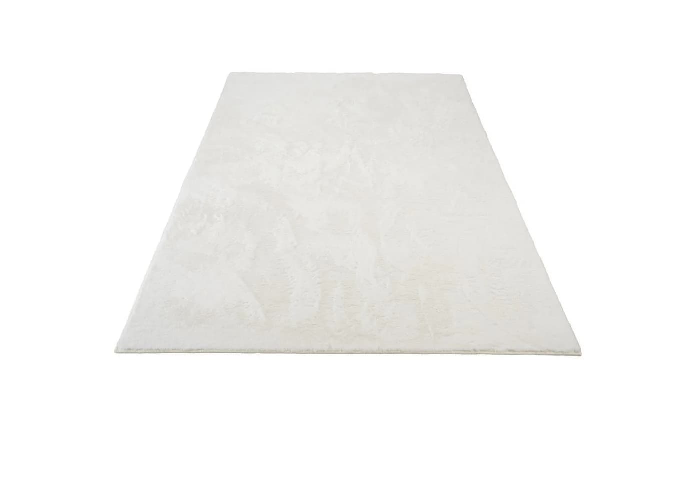 Consilio Concept Fellteppich Imitat COZY Hochflor Weiß