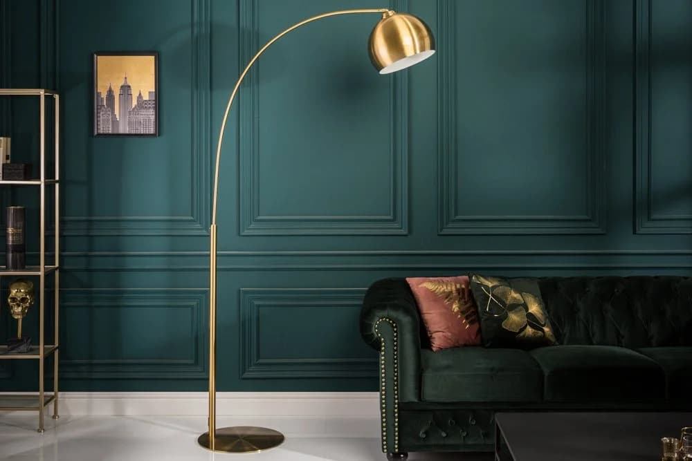 riess-ambiente Bogenlampe LOUNGE DEAL 205cm Gold Modern