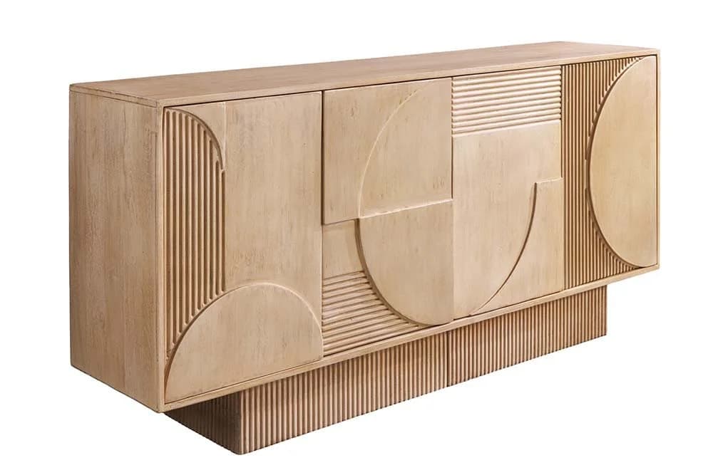 riess-ambiente Sideboard ART DECO 170 cm weiß gekälkt Mangoholz massiv