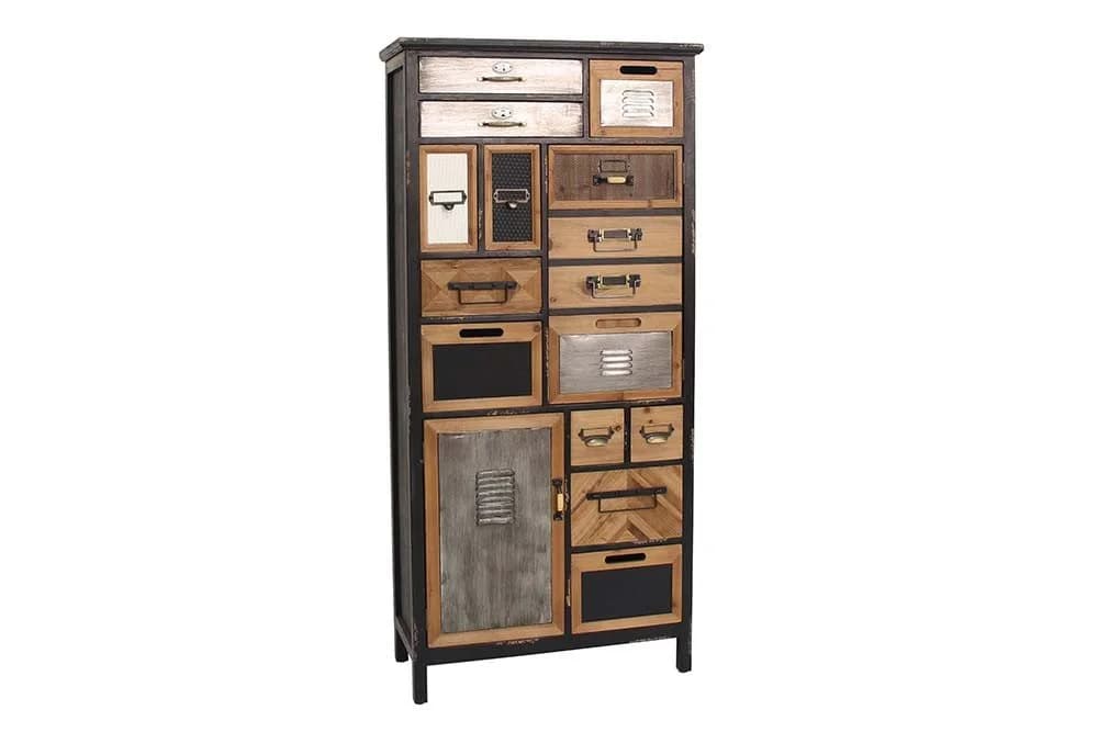 riess-ambiente Highboard SECRETS 150cm braun/schwarz Vintage Industrial