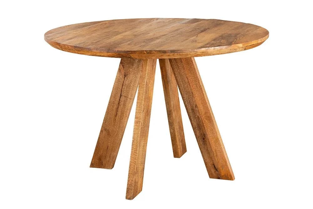 riess-ambiente Esstisch ART WOOD Rund Mangoholz Lackiert Braun