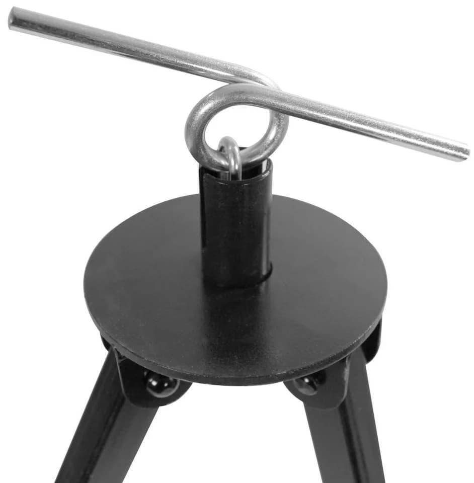 Grillplanet Schwenkgrill Dreibein mit Kettenhöhenverstellung Schwarz/Silber