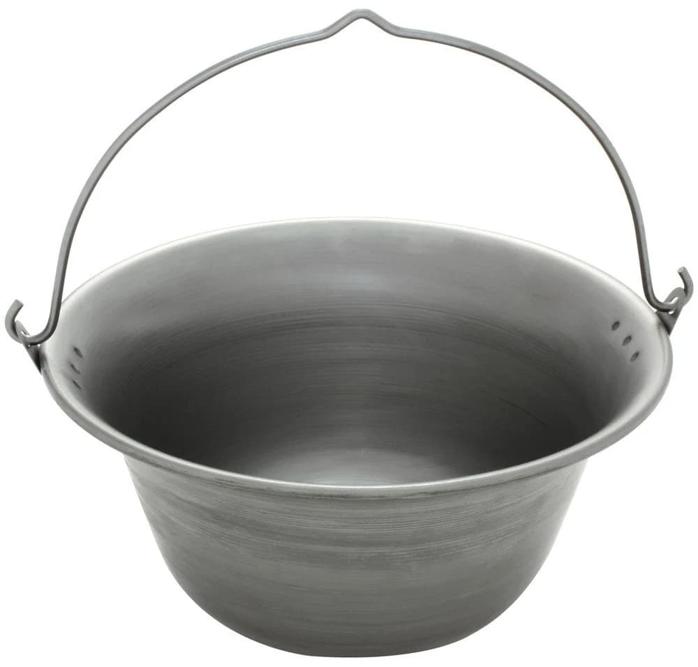 Grillplanet Gulaschkessel 10 Liter Eisen emailliert