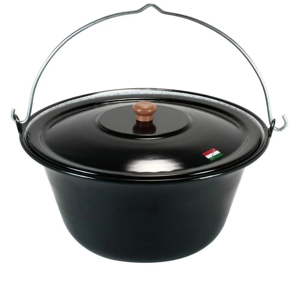 Grillplanet Gulaschkessel 15L Emailliert mit Deckel