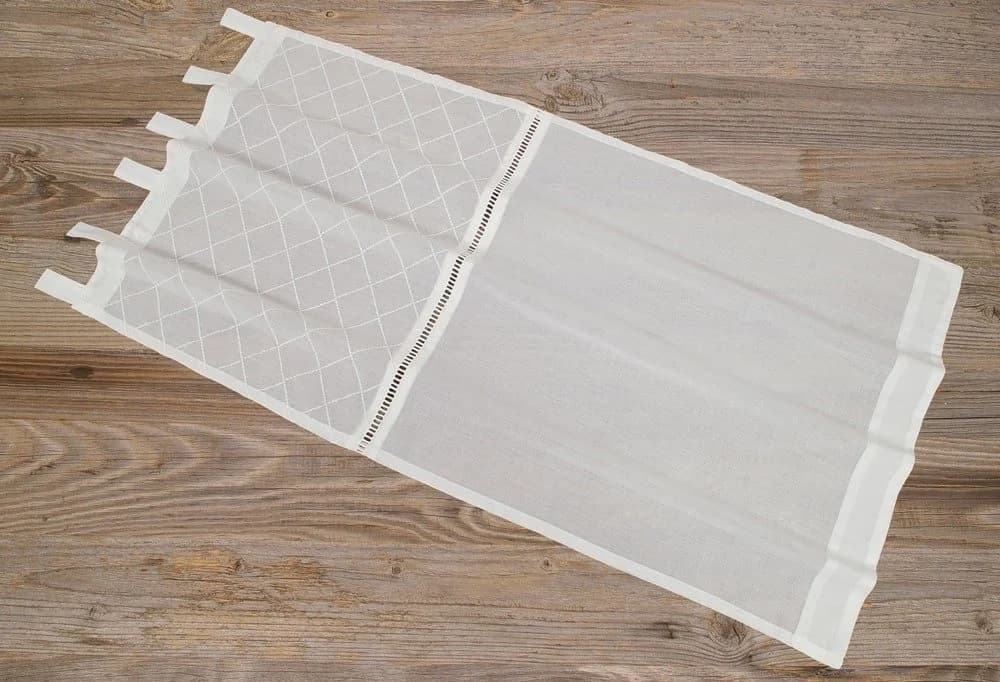 matches21 HOME & HOBBY Scheibengardine Spitze Landhaus-Stil 45 x 90 cm Baumwolle