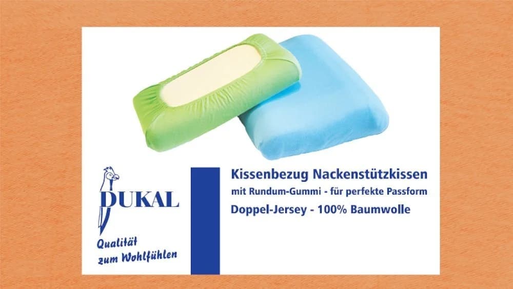 DUKAL Kissenbezug Nackenstützkissen 100% Baumwolle Beige