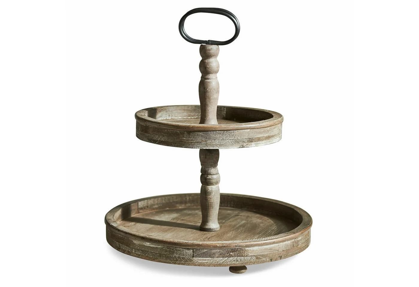 Mirabeau Etagere Amboise braun Tannenholz mit Eisengriff