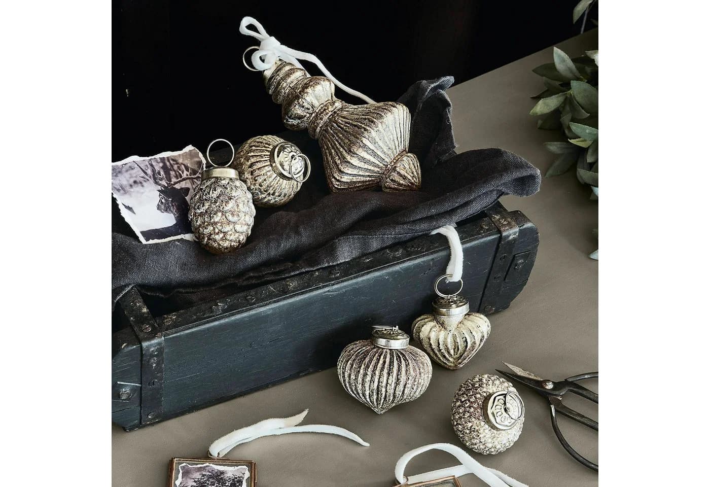 Mirabeau Christbaumschmuck 6er Set Ménoire antikgold