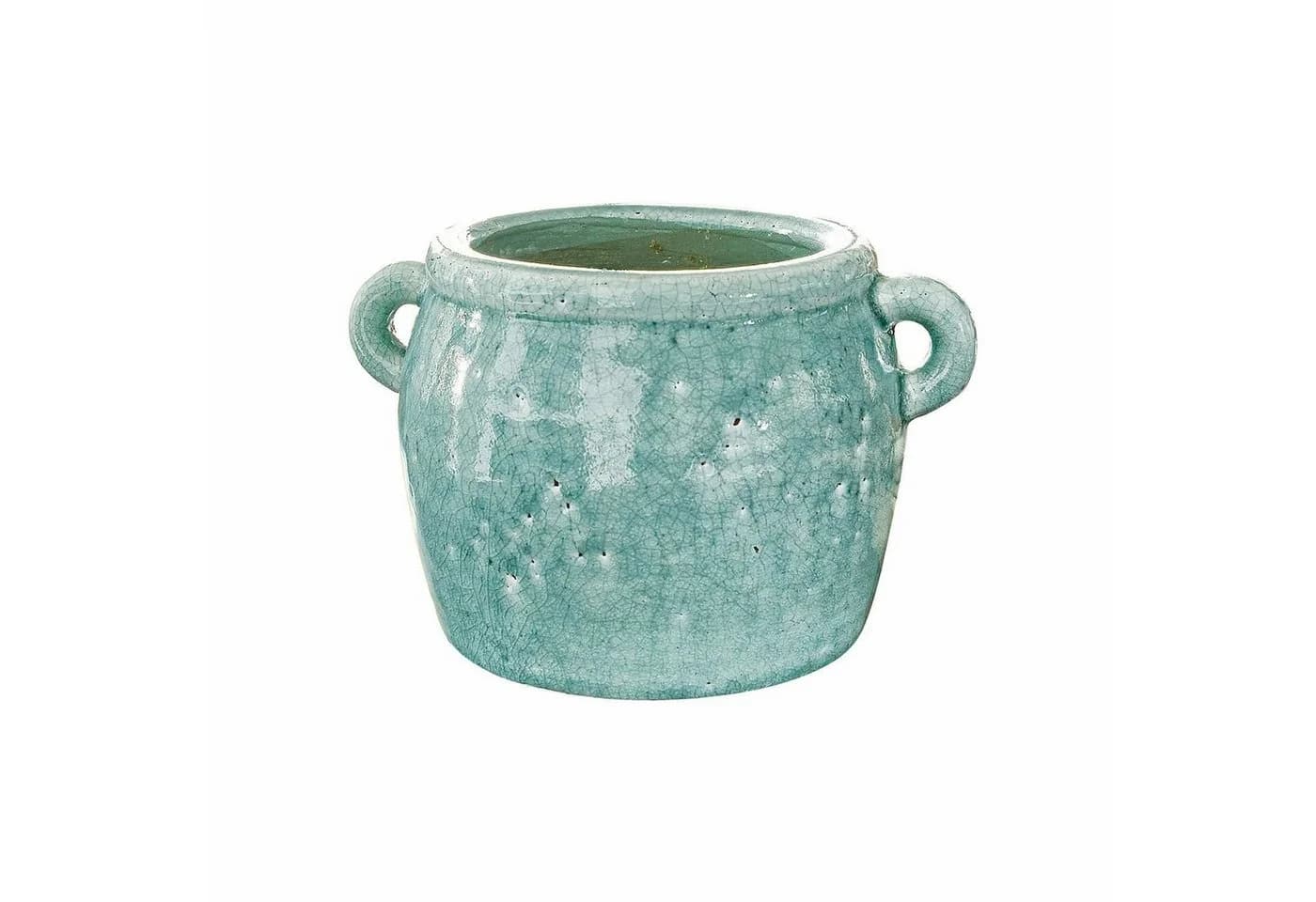 Mirabeau Tischvase Vase Elvin Blau Terrakotta