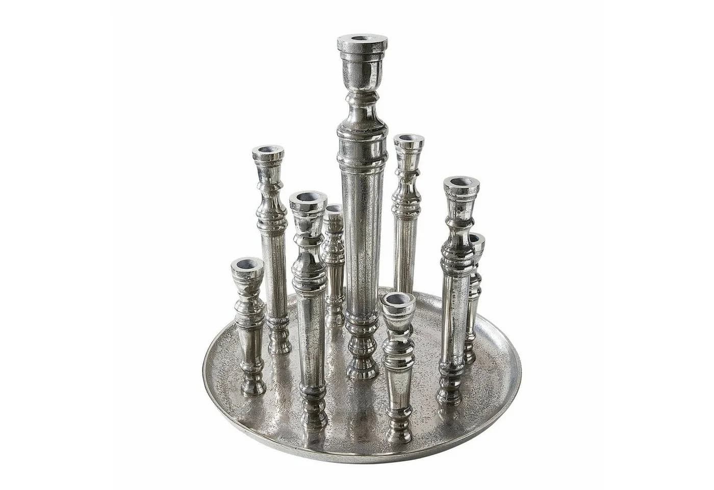 Mirabeau Kerzenständer Calcot Antiksilber