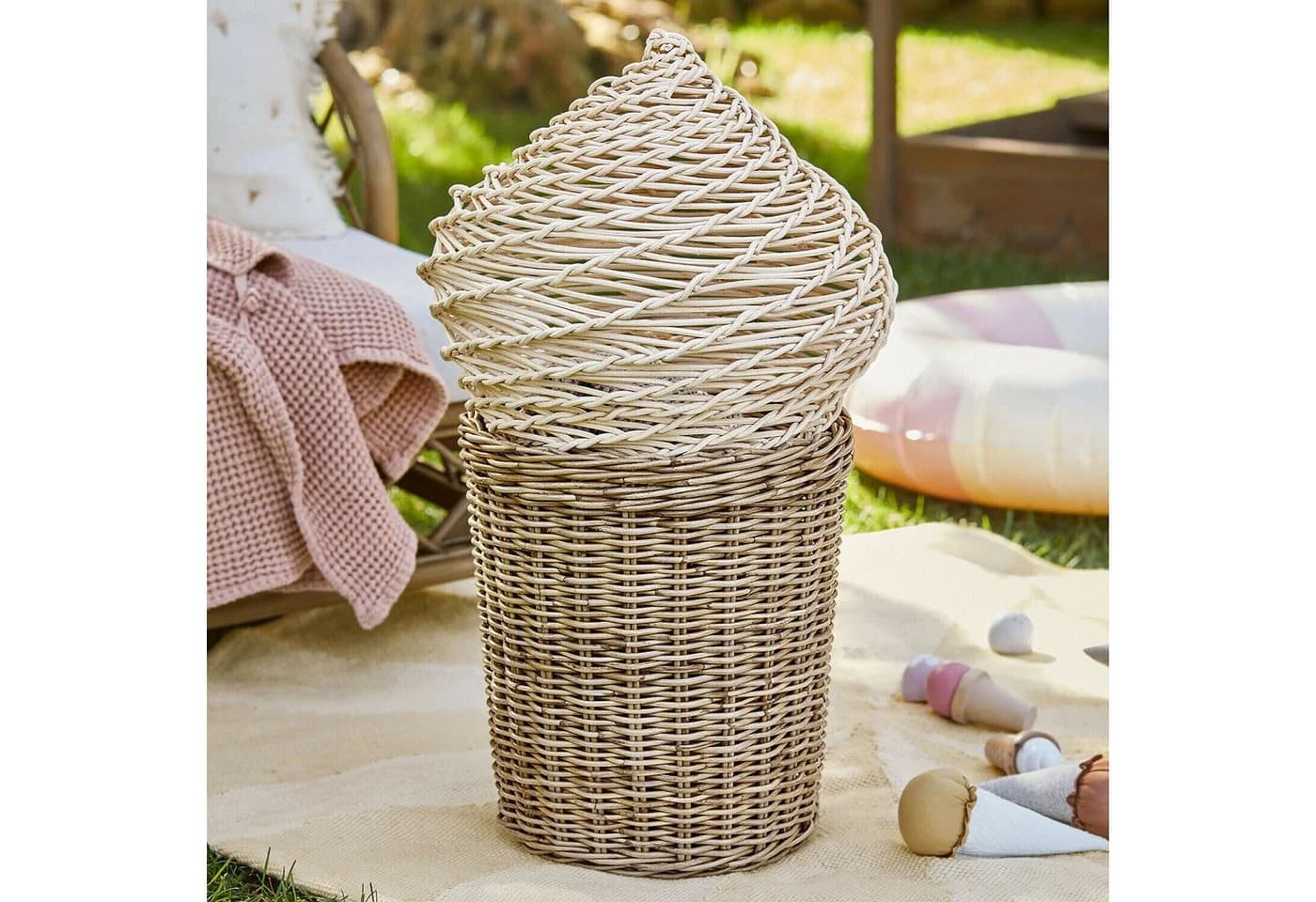 Mirabeau Dekokorb Eiskorb Bubblenook braun/creme