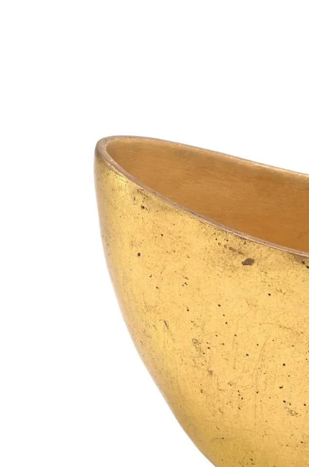 Flingora Jardiniere Odeta Gold Fiberglas Schiffchen