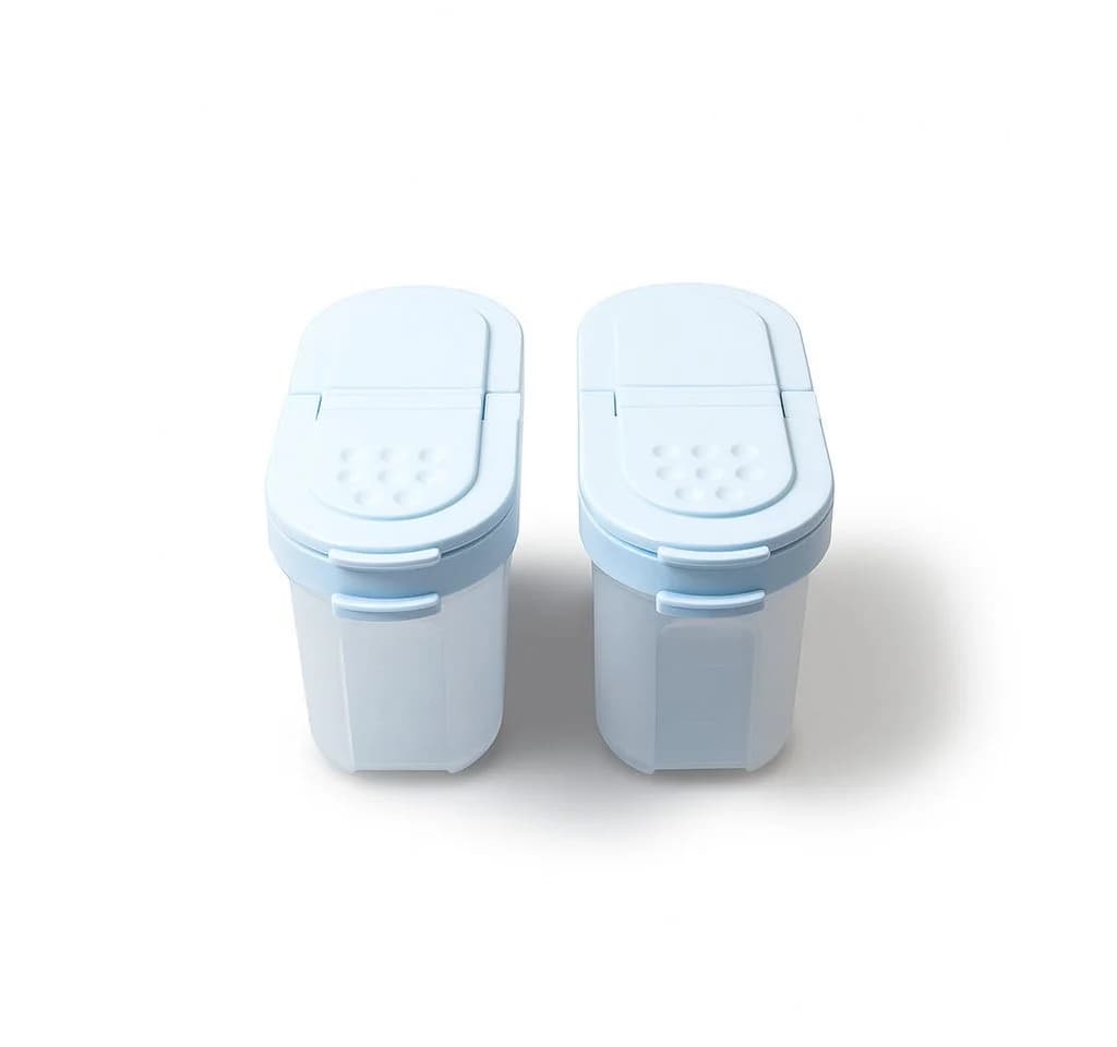 TUPPERWARE Gewürzbehälter Gewürz-Zwerge 120 ml Hellblau 2er Set