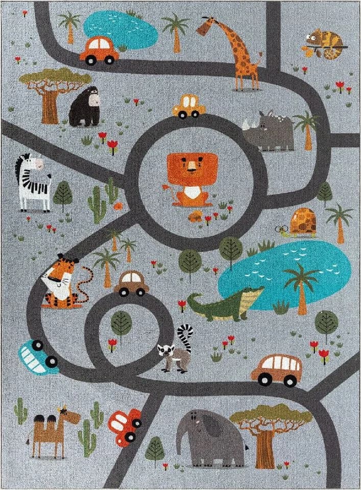 the carpet Teppich Happy Life, rechteckig, Höhe: 4 mm, Kinderzimmer Teppich Spielteppich pflegeleicht