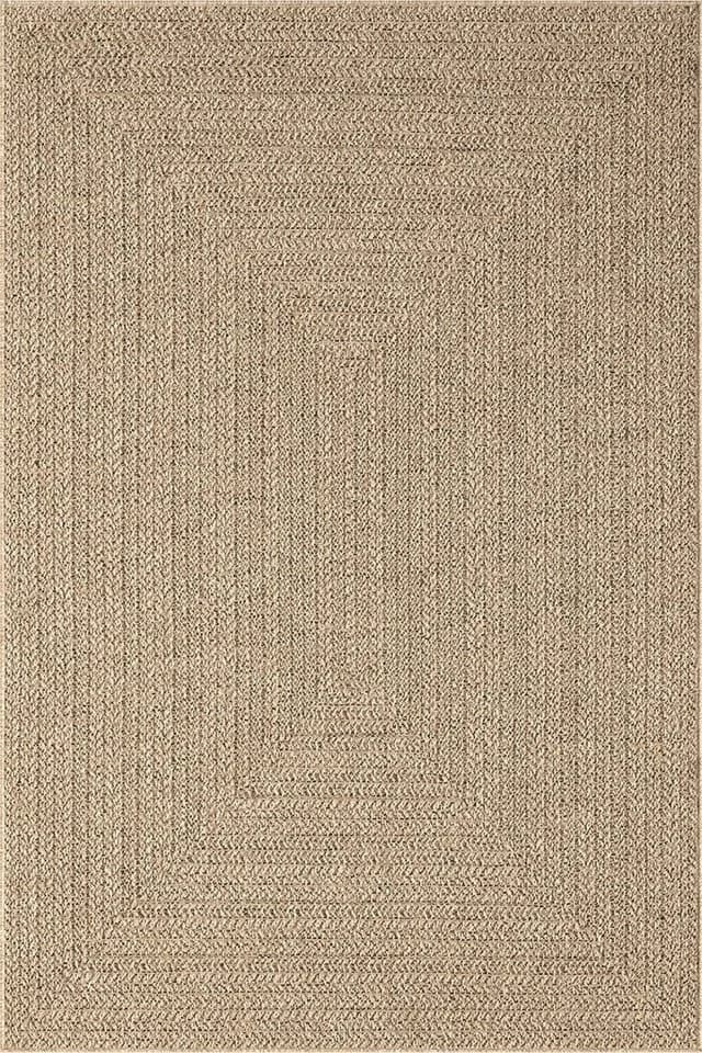 the carpet Outdoorteppich Kansas Jute-Look Beige Modern