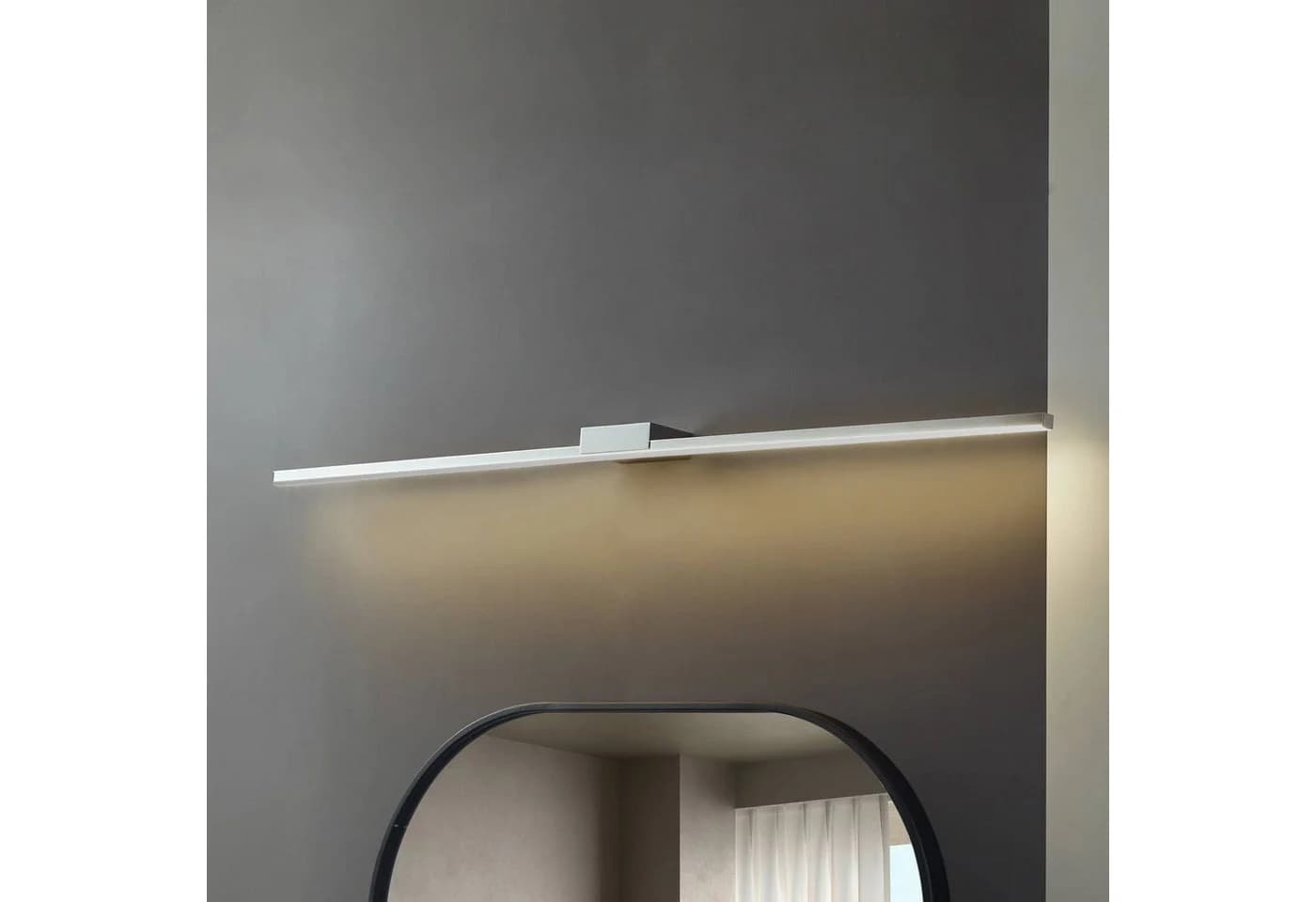 Lucande LED-Spiegelleuchte Kivana Chrom Metall 120cm IP44