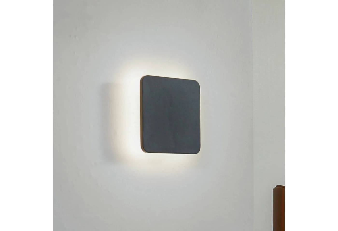 Lucande LED-Wandleuchte Elrik Schwarz Metall