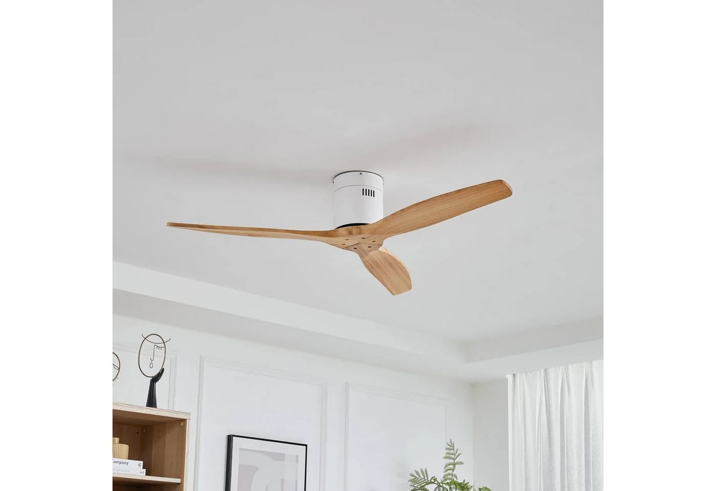 Lucande Deckenventilator Vindur Holz DC leise