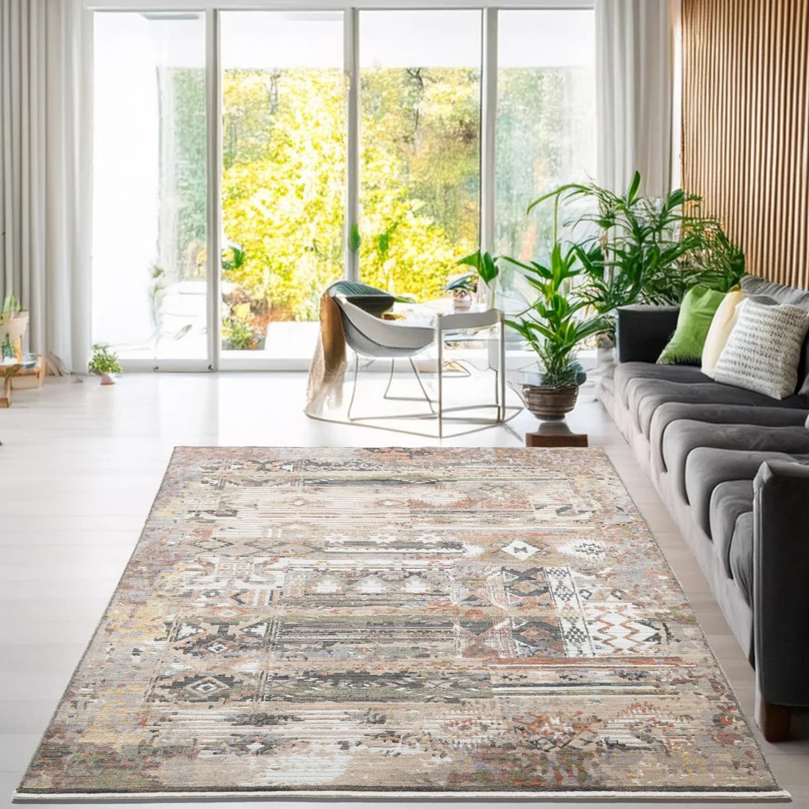 GINO FALCONE Teppich Corduletta Beige Multi Modern Gemustert