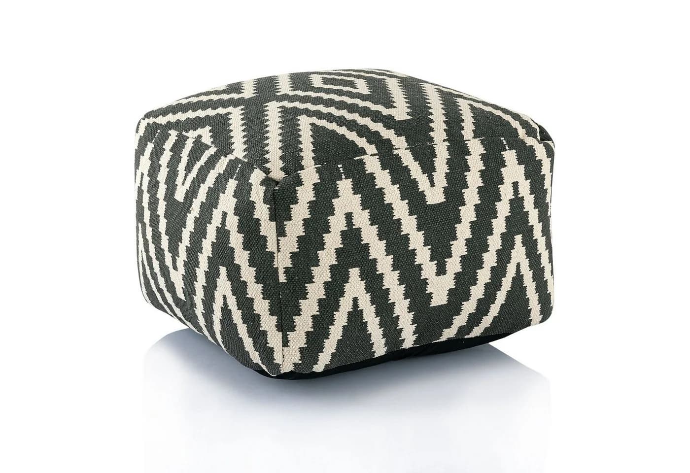 Amagohome Bodenkissen Kelim Sitzwürfel 50x50x35 cm