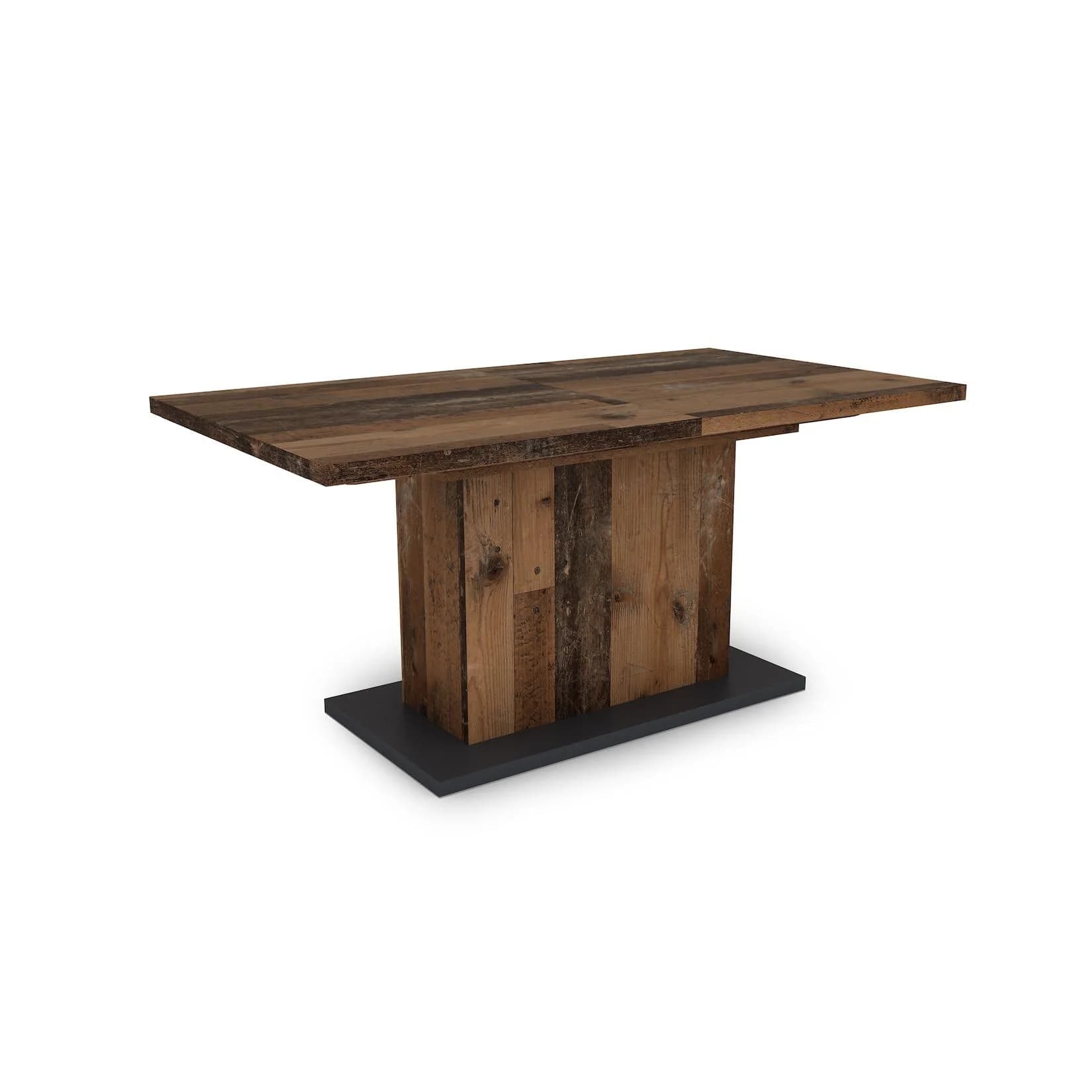 Esstisch BYLIVING Athen Ausziehbar Old Wood Anthrazit