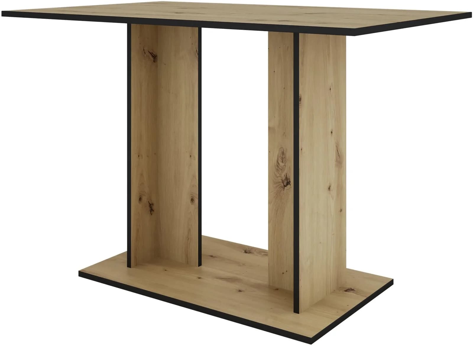 BYLIVING Esstisch TOM Artisan Eiche Optik Säulengestell