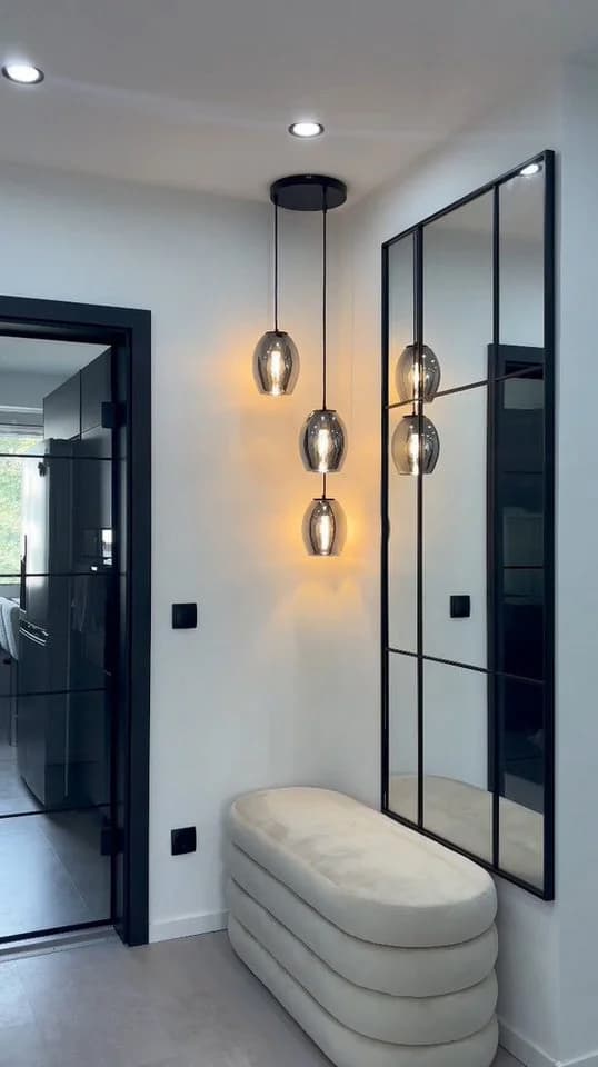 MeLiTec LED Pendelleuchte DP29 3-flammig Rauchglas Warmweiß