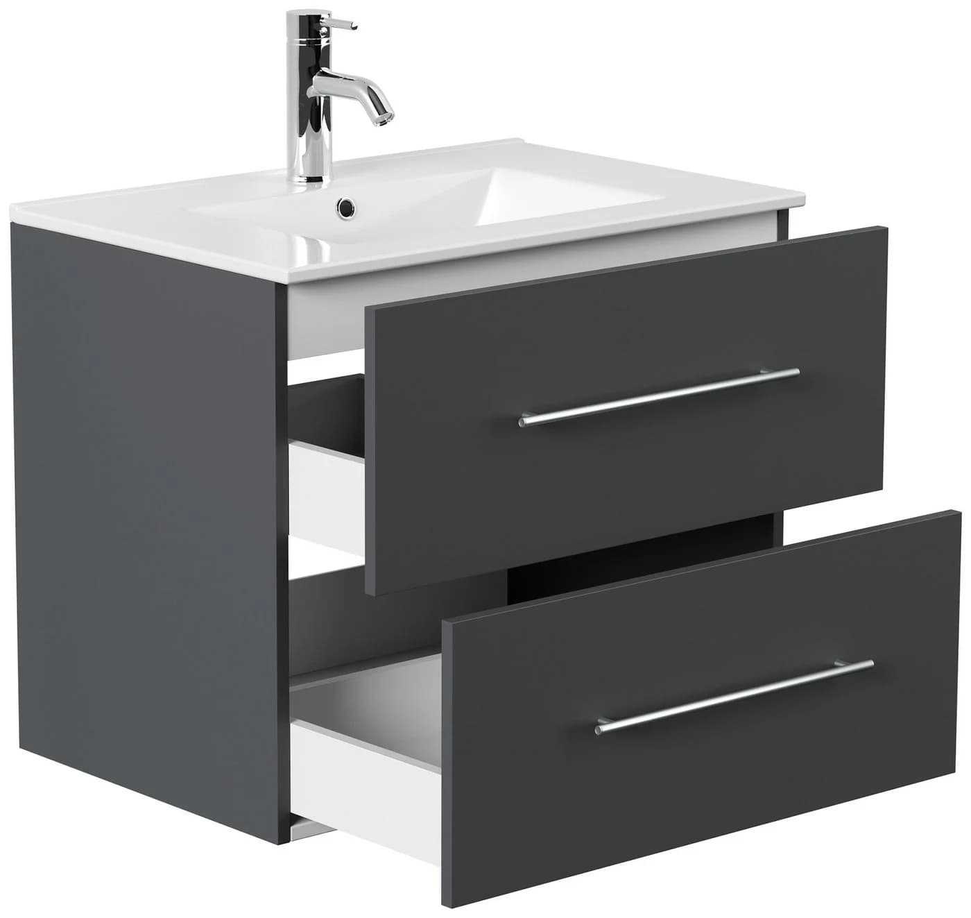 Magnolia Home Waschtisch Badmöbel Firenze 70 SoftClose grau