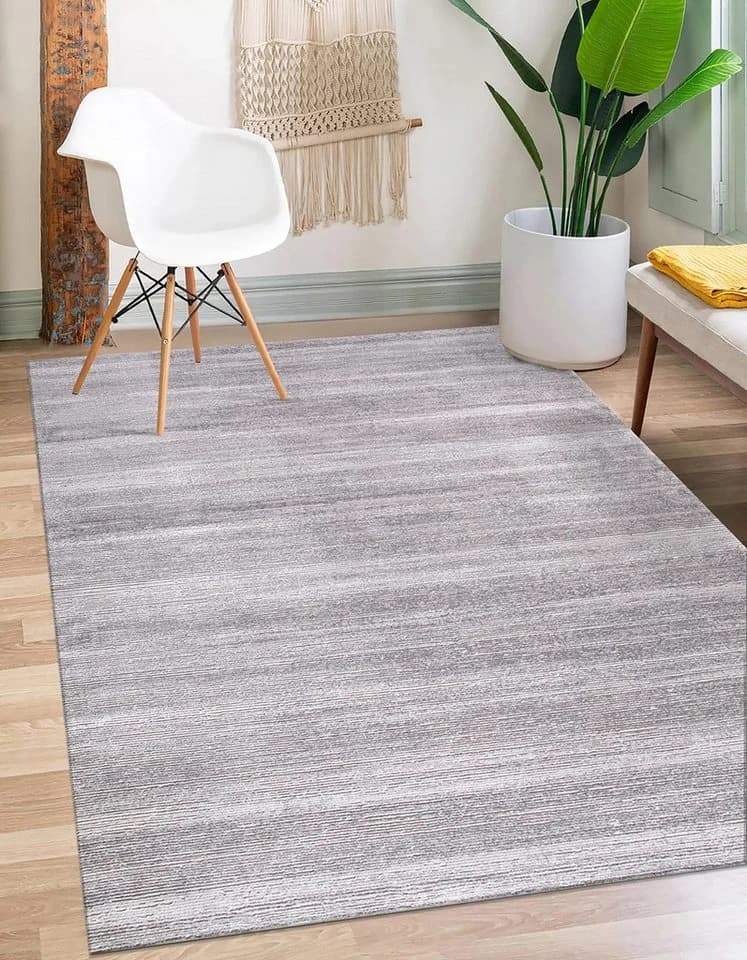 Carpetilla Designteppich Imoza Kurzflor Grau 10 mm Wohnzimmer