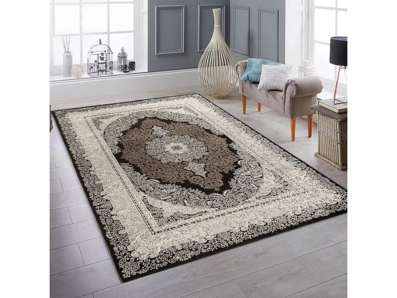 Carpetilla Designer Teppich Klassischer Läufer Kunstvolle Ornamente