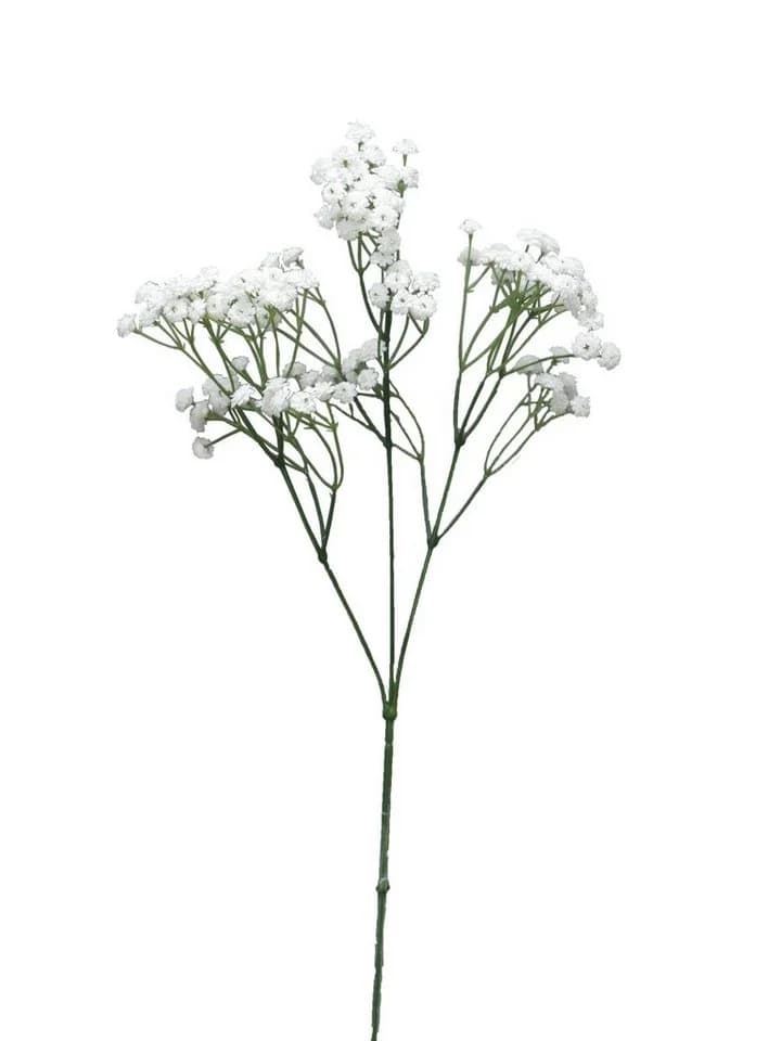 artplants Kunstzweig Schleierkraut Cecilia Weiß 65 cm