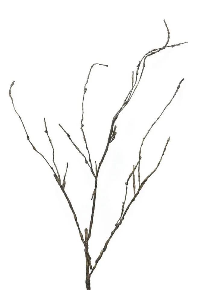 artplants Kunstzweig Korkenzieherweide LIFEN Braun 95 cm