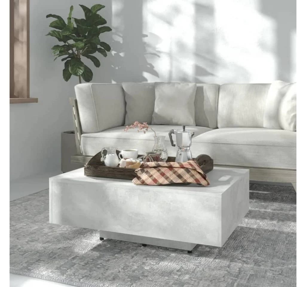 furnicato Couchtisch Modern Betongrau
