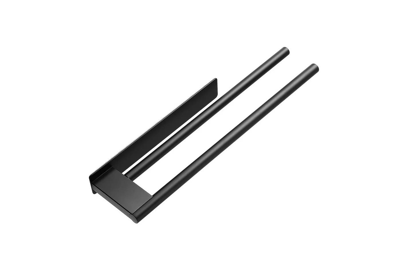 Ribelli Handtuchhalter Doppel Edelstahl Schwarz