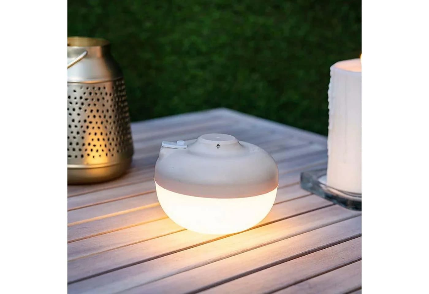 Licht-Erlebnisse Gartenleuchte CHERRY LED Warmweiß Dimmbar IP54