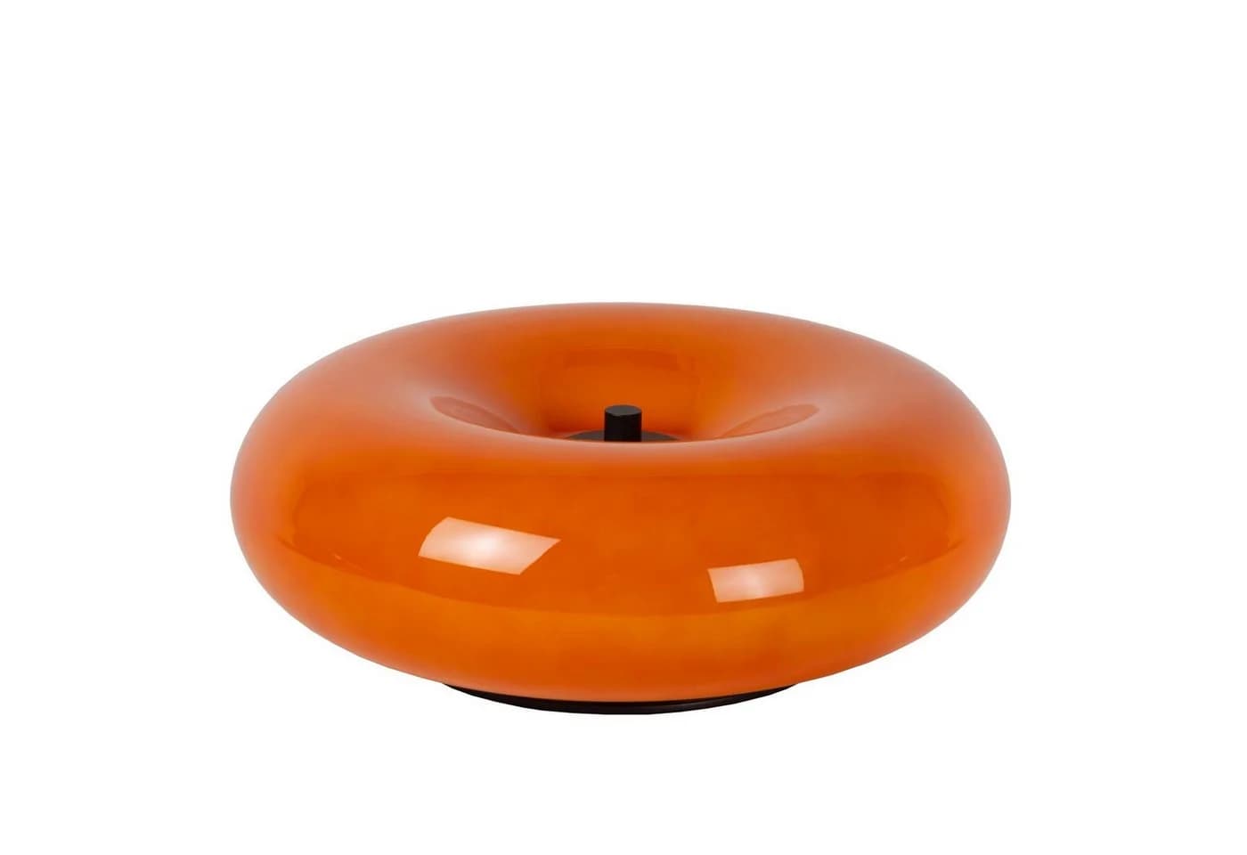 Licht-Erlebnisse Tischleuchte ZARIN Retro Schwarz Orange G9