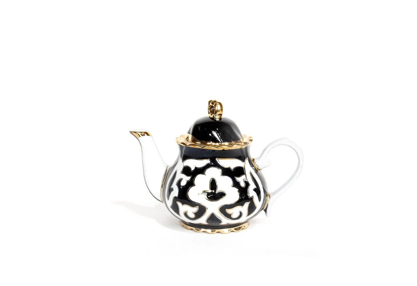 BIG-PAN Teeservice Pahta Gul 7-tlg. Porzellan Orientalisch Blau/Weiß/Gold