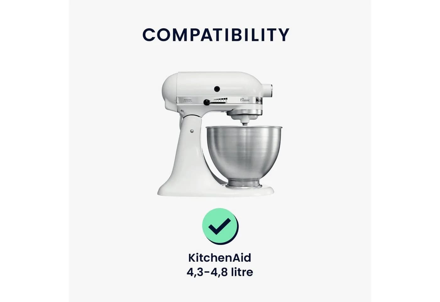 kwmobile Küchenmaschine Abdeckhaube Leinen Dunkelgrau 3 Fächer