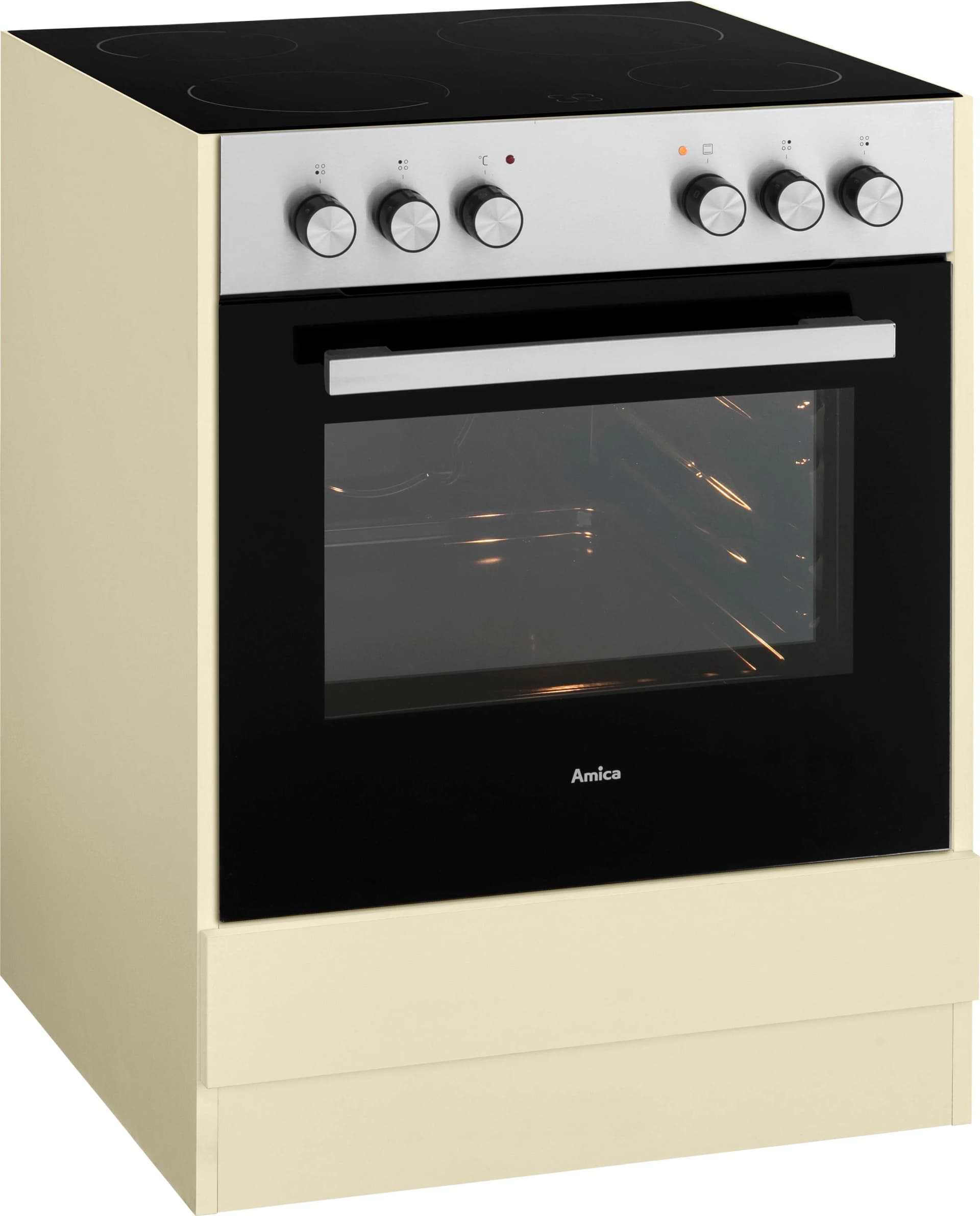 WIHO KÜCHEN Herdumbauschrank Unna Beige 60 cm