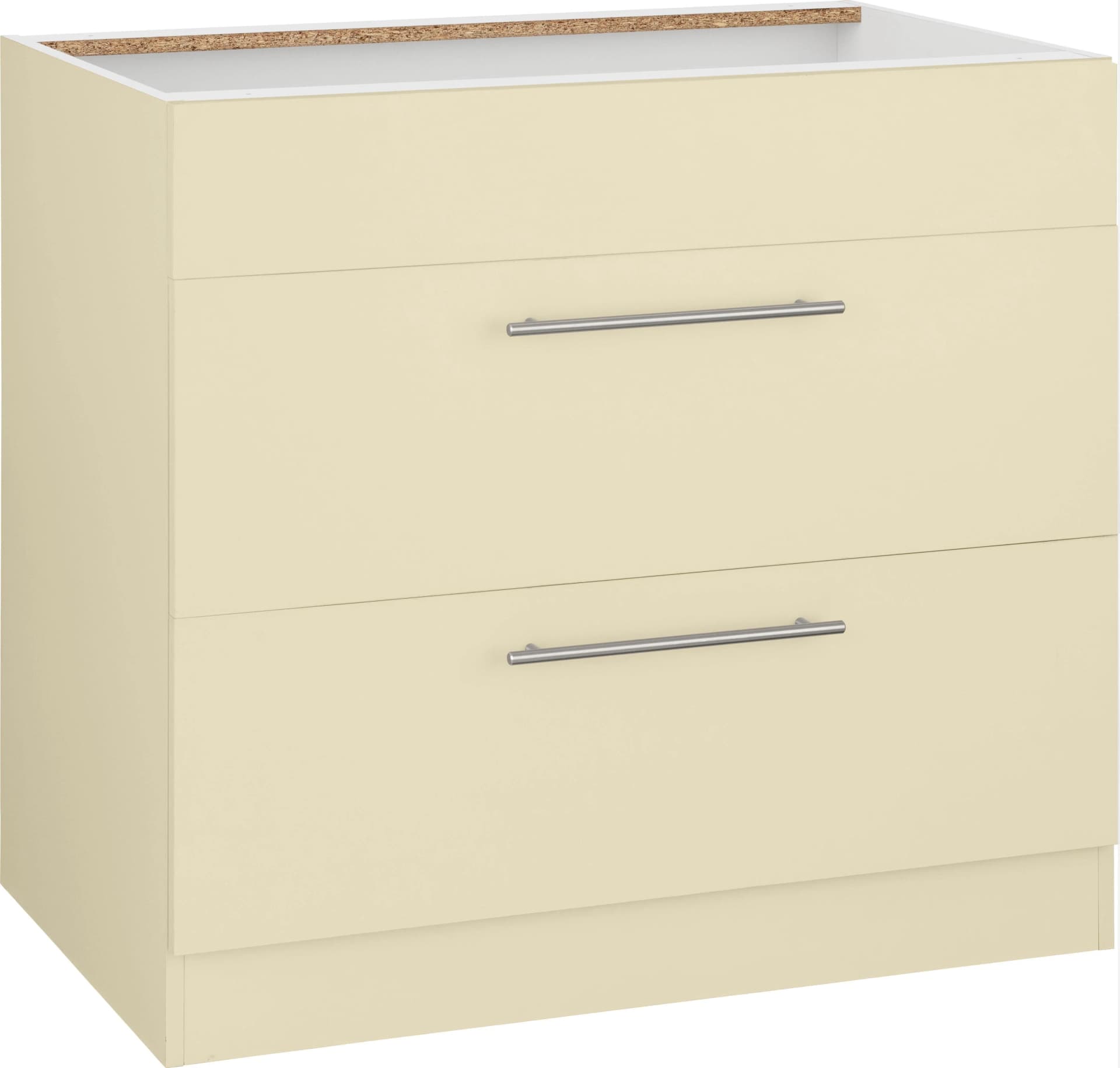 WIHO KÜCHEN Kochfeldumbauschrank Unna Beige Magnolia 90cm