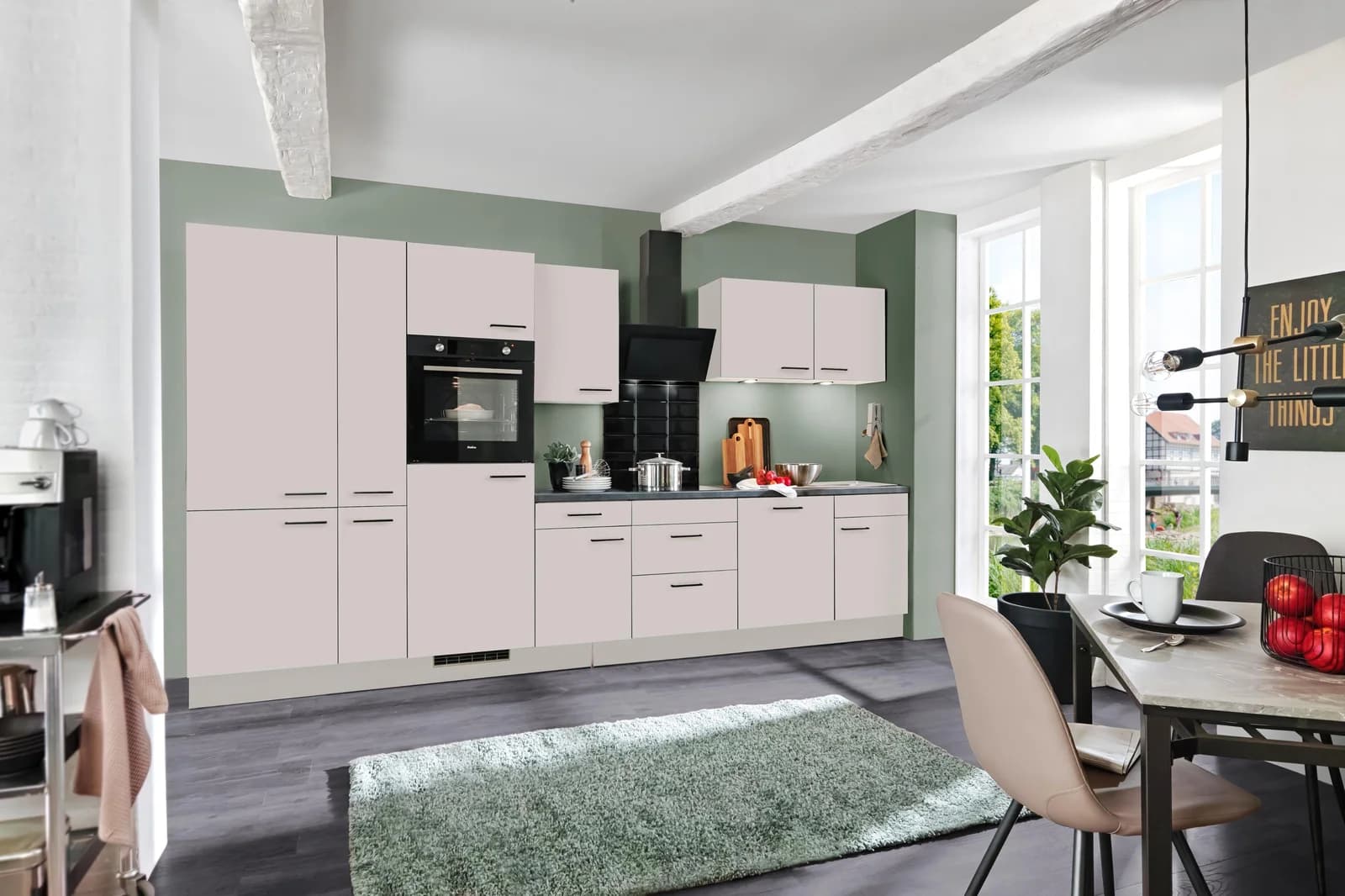 WIHO KÜCHEN Nisos Komplettküche Beige Grau Modern