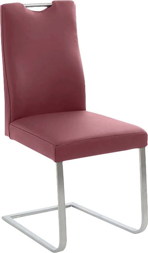 K+W Komfort & Wohnen Freischwinger 6194 Rubin Leder Edelstahl
