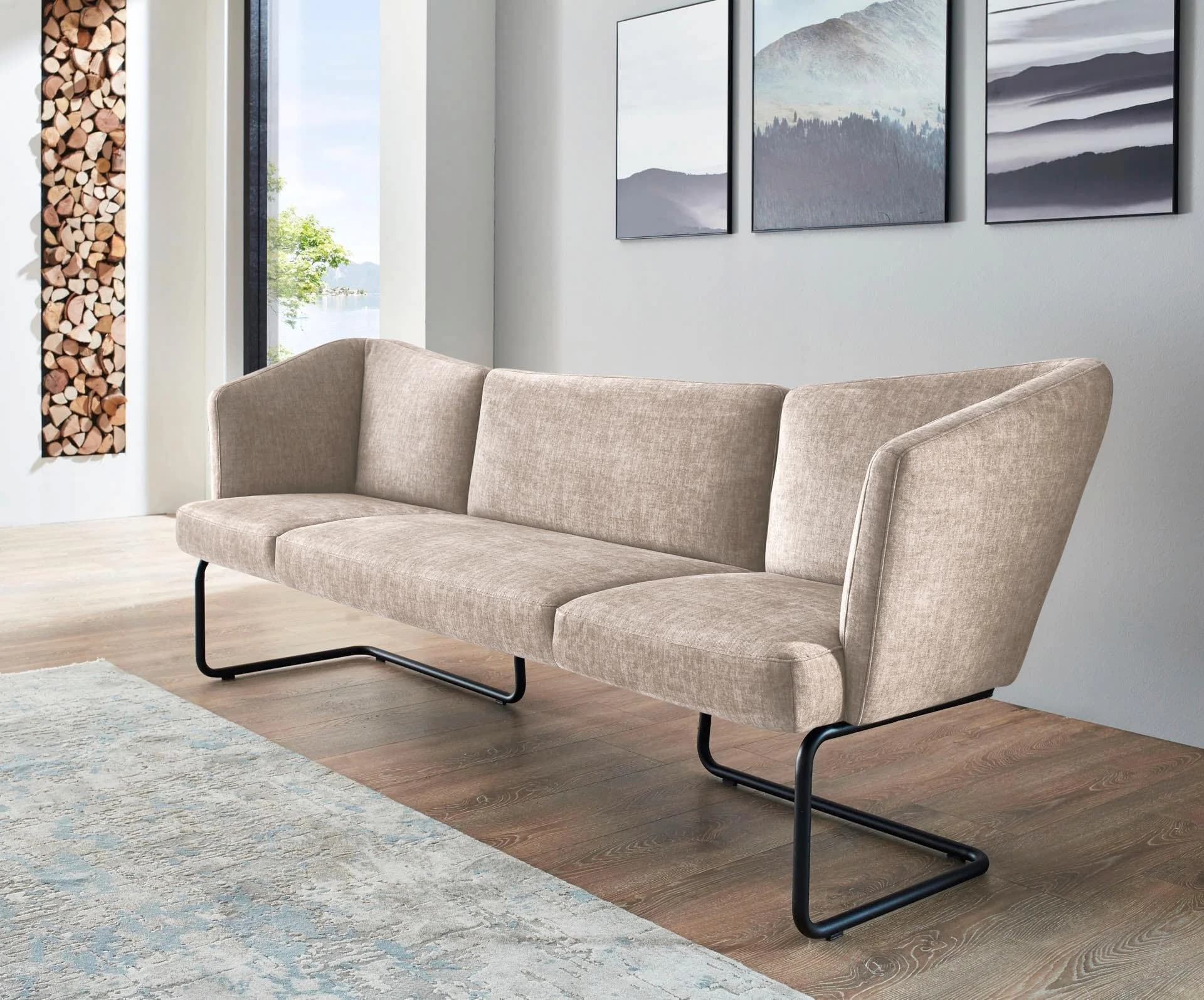 K+W Komfort & Wohnen Polsterbank Mikkado Tube Beige Modern