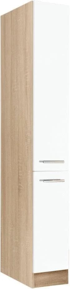 Kochstation Apothekerschrank KS-Eton Weiß Matt 200cm