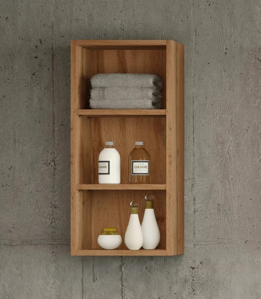 Welltime Regal Stubach Braun Holzwerkstoff Wandmontage