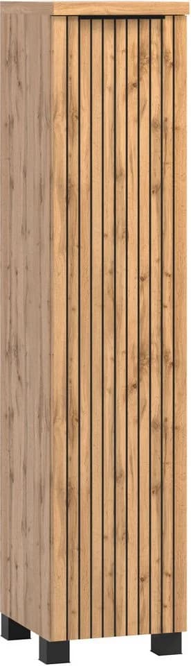 Midischrank WELLTIME Braun wotaneiche 1 Tür Reversibel