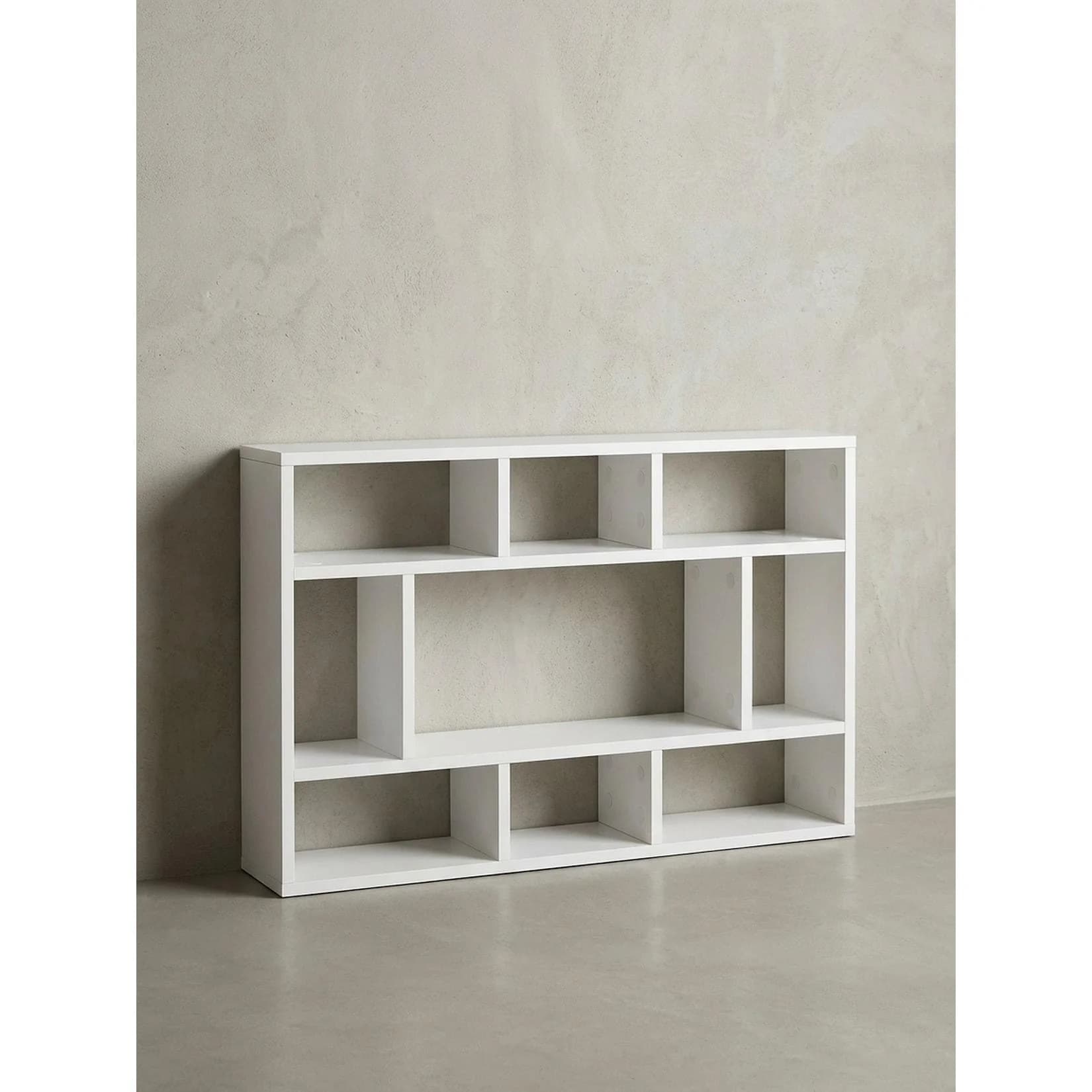 KADIMA DESIGN Wandregal Modern Weiß Eiche-Optik