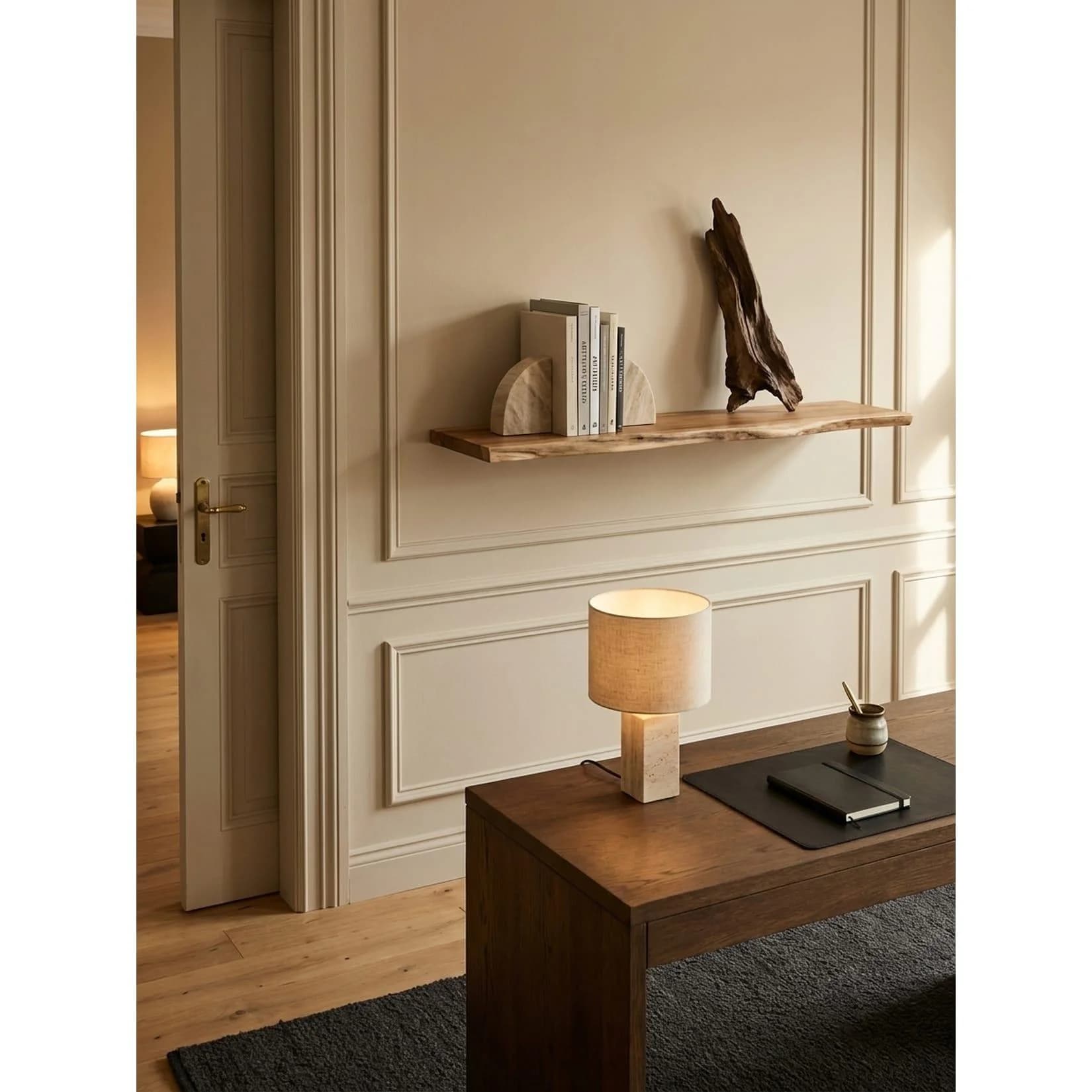 KADIMA DESIGN Wandregal Massivholz Akazie Landhausstil