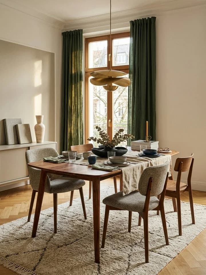KADIMA DESIGN Esstisch Massivholz Braun Modern Landhausstil